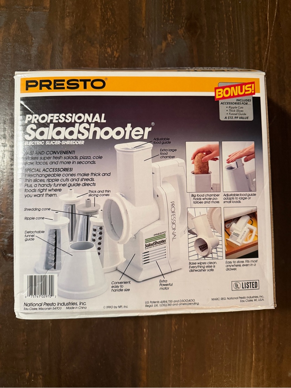 Presto Professional SaladShooter Electric Slicer - White